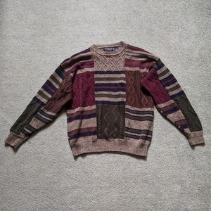 patterned knit sweater